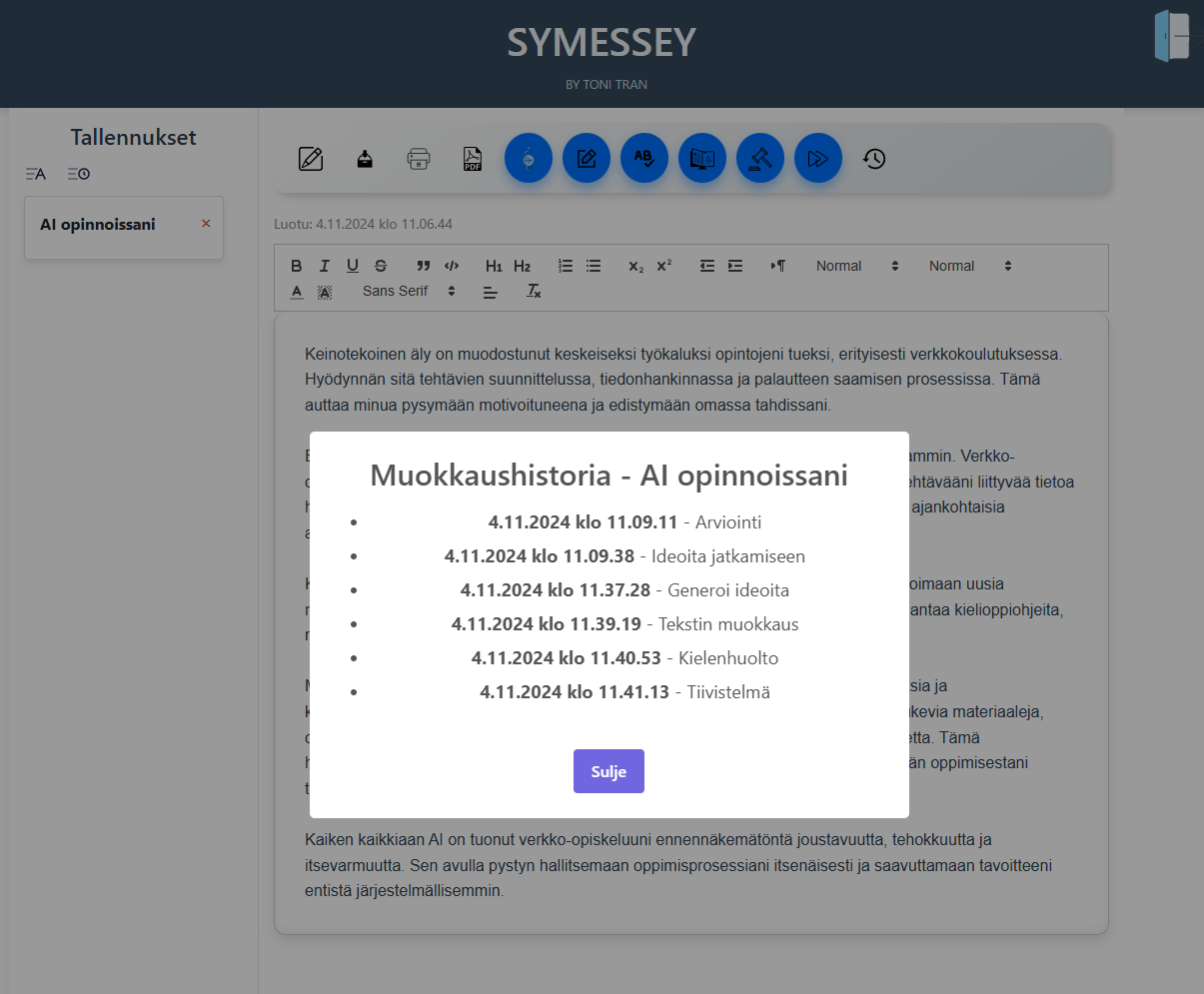SymEssay